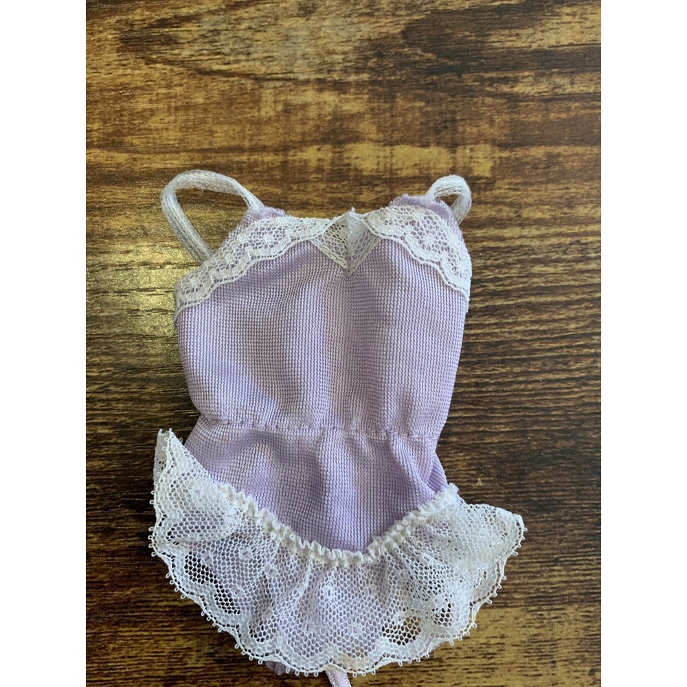 1986‎ Mattle Barbie Fancy Frills Lavender Lingerie Negligee Lace #3180